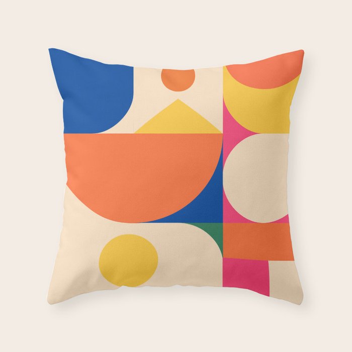 Geometric Shapes 225 Throw Pillow Gallery Image 6