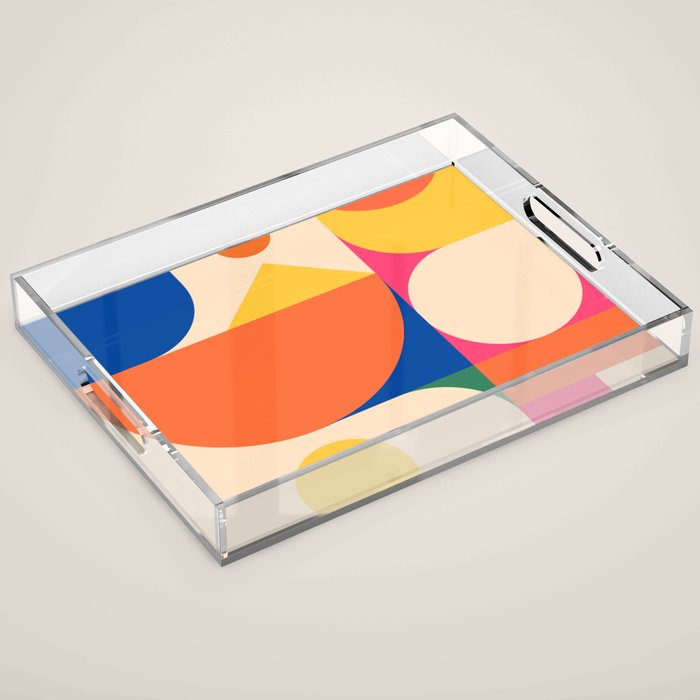 Geometric Shapes 225 Acrylic Tray Gallery Image 1