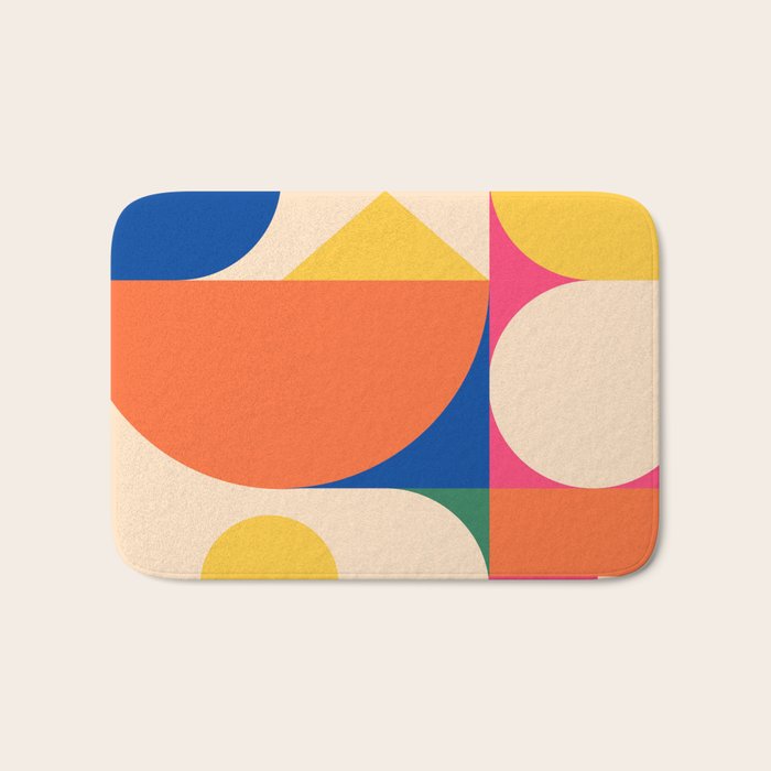 Geometric Shapes 225 Bath Mat Gallery Image 1