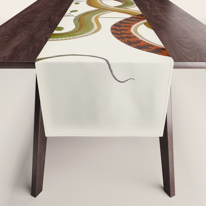 Snakes by Albertus Seba Table Runner Gallery Image 1