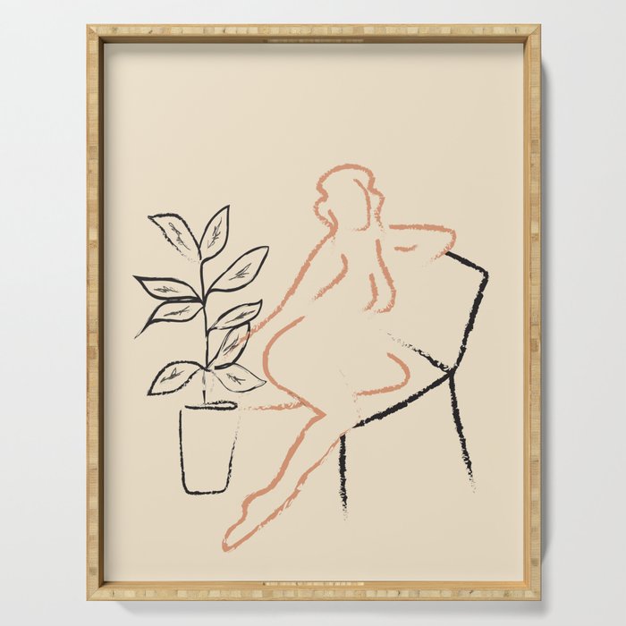 Nude Line Serving Tray Gallery Image 1