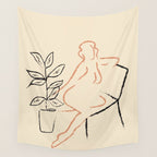 Nude Line Wall Tapestry Gallery Image 4