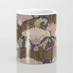 Vintage Art Deco Bat and Flowers Coffee Mug Gallery Image 4