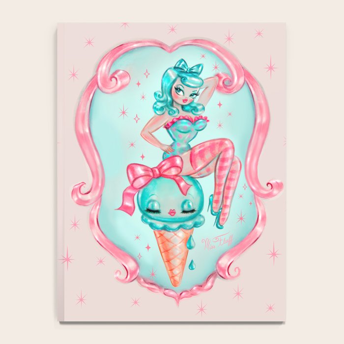 Candy Blue Ice Cream Pin Up Doll Notebook Gallery Image 4