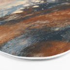 Earth watercolor splashes 2 Bath Mat Gallery Image 3
