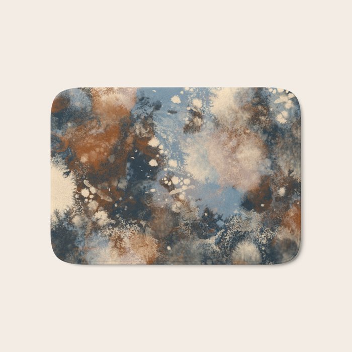 Earth watercolor splashes 2 Bath Mat Gallery Image 1