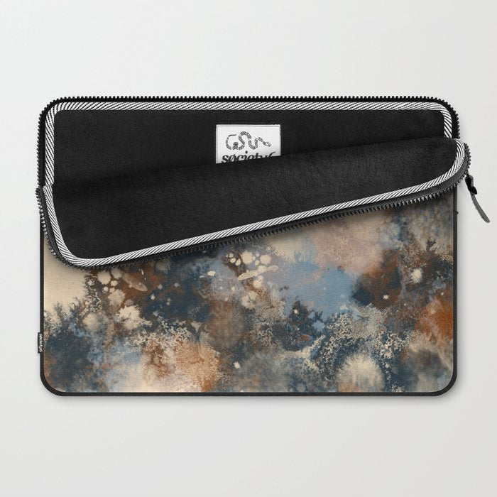 Earth watercolor splashes 2 Laptop Sleeve Gallery Image 2