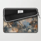 Earth watercolor splashes 2 Laptop Sleeve Gallery Image 2