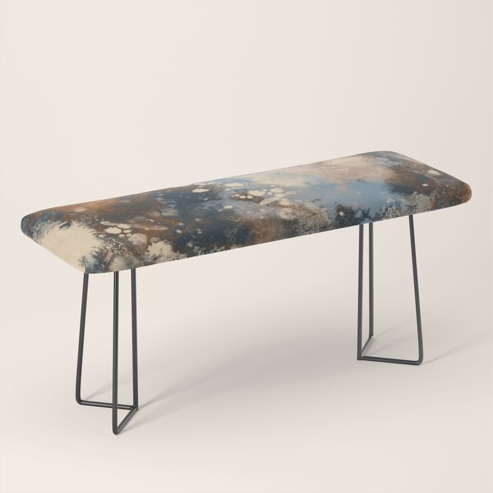Earth watercolor splashes 2 Bench Gallery Image 1