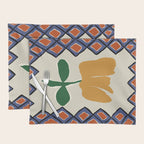 Petal plaid playtime II Placemat Gallery Image 1