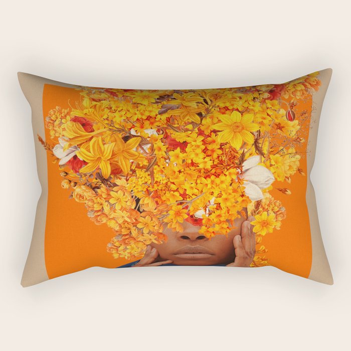 Blooming for You again and again Rectangular Pillow Gallery Image 1