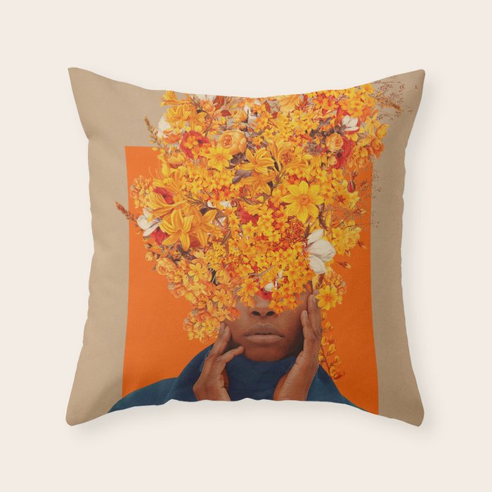 Blooming for You again and again Throw Pillow Gallery Image 6