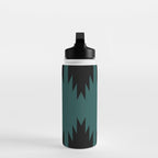 Geometric Southwestern Minimalism - Teal Green Water Bottle Gallery Image 3