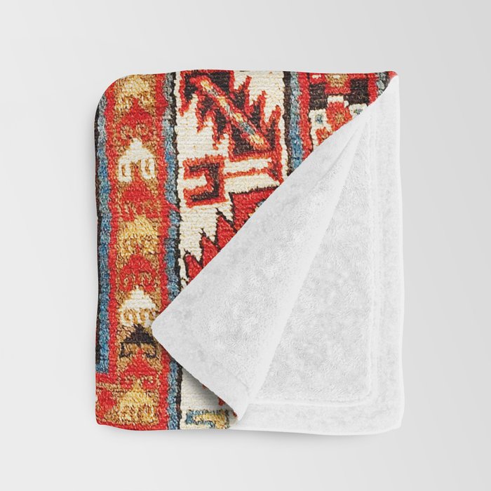 Kazak Southwest Caucasus Rug Print Throw Blanket Gallery Image 3