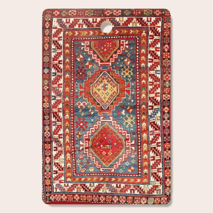 Kazak Southwest Caucasus Rug Print Cutting Board Gallery Image 1