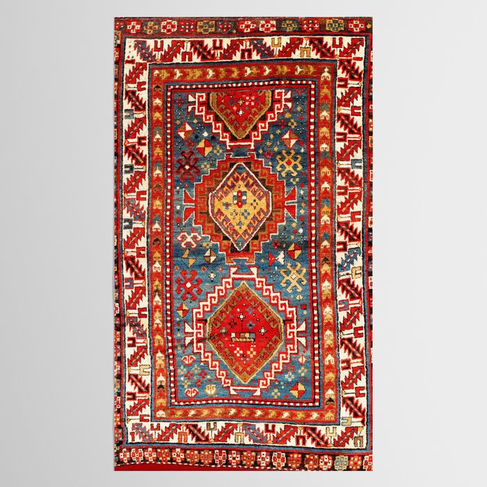 Kazak Southwest Caucasus Rug Print Tablecloth Gallery Image 2