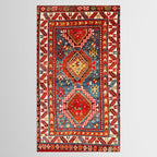 Kazak Southwest Caucasus Rug Print Tablecloth Gallery Image 2