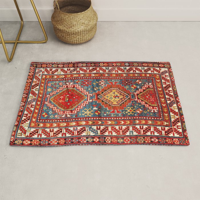 Kazak Southwest Caucasus Rug Print Rug Gallery Image 1