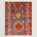 Kazak Southwest Caucasus Rug Print Jigsaw Puzzle Gallery Image 1