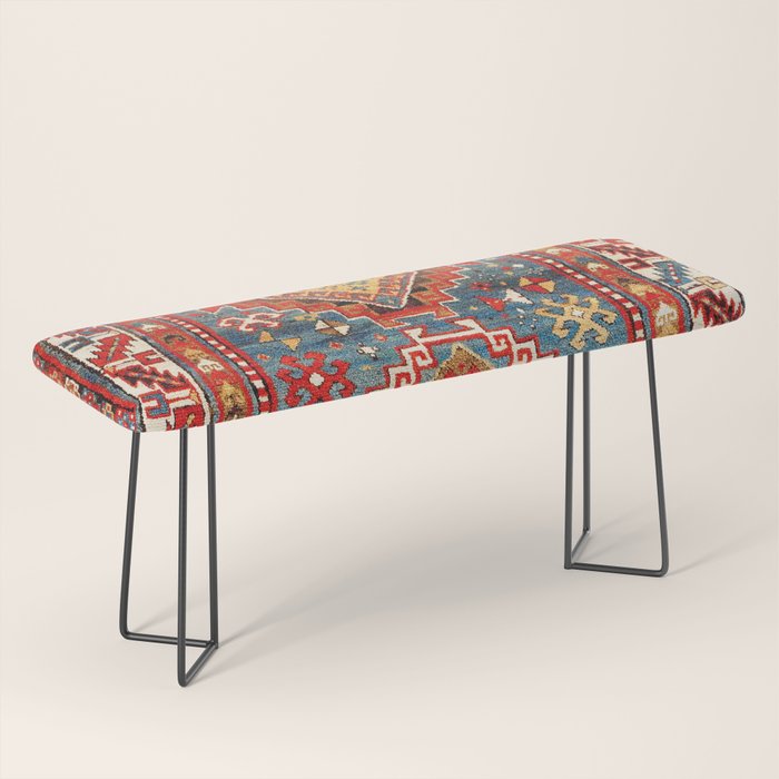 Kazak Southwest Caucasus Rug Print Bench Gallery Image 1