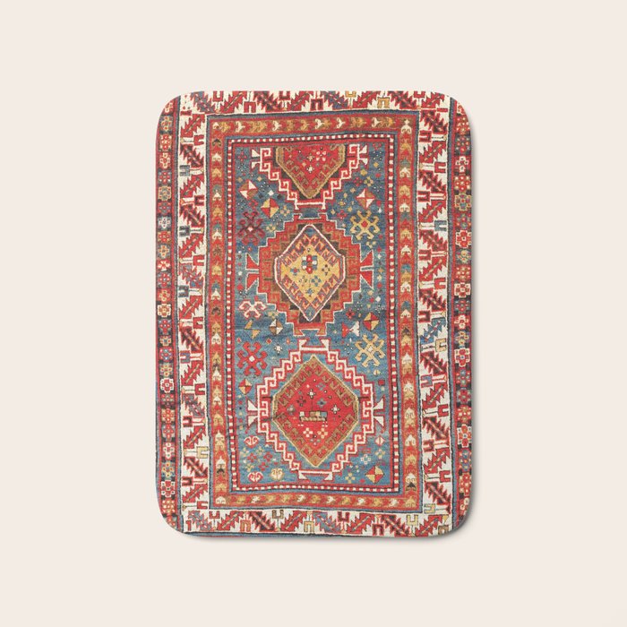 Kazak Southwest Caucasus Rug Print Bath Mat Gallery Image 1