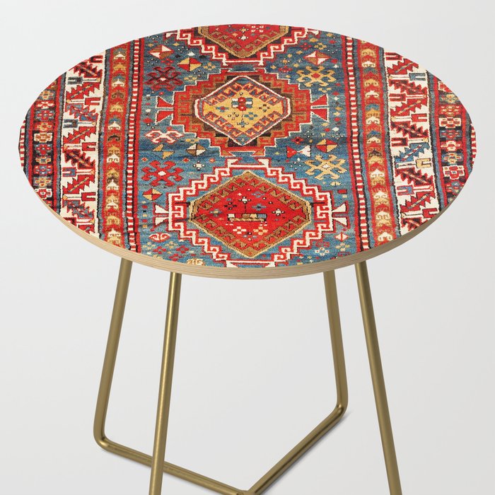 Kazak Southwest Caucasus Rug Print Side Table Gallery Image 2