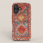 Kazak Southwest Caucasus Rug Print iPhone Case Gallery Image 1
