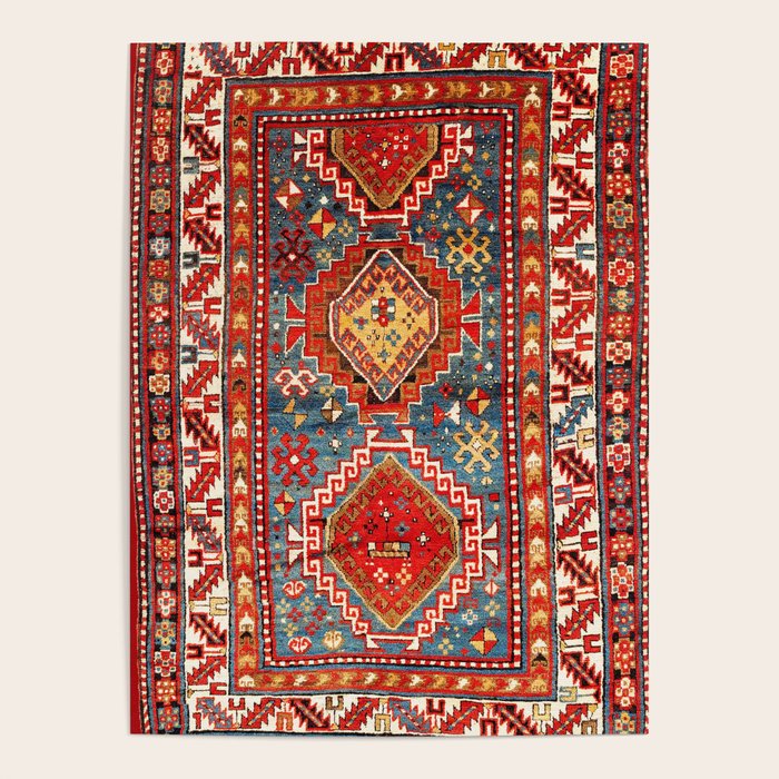 Kazak Southwest Caucasus Rug Print Poster Gallery Image 1