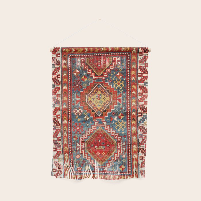 Kazak Southwest Caucasus Rug Print Wall Hanging Gallery Image 1