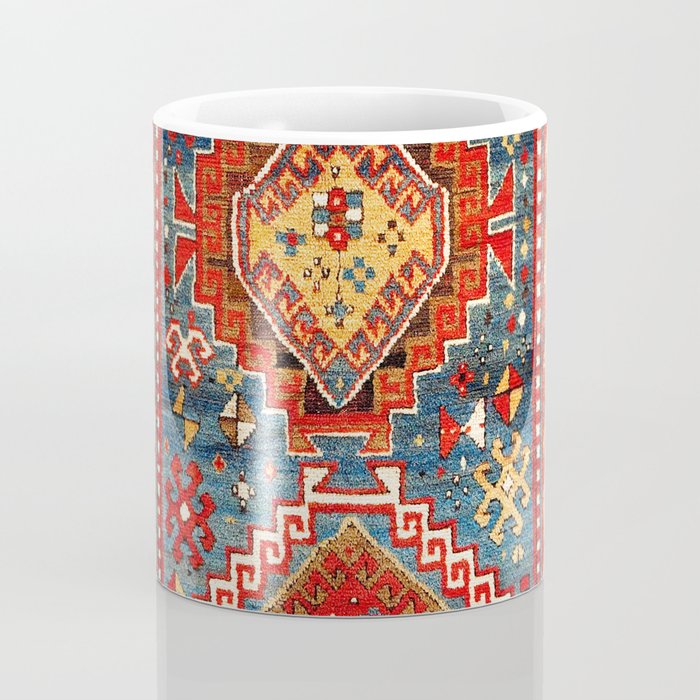 Kazak Southwest Caucasus Rug Print Coffee Mug Gallery Image 4