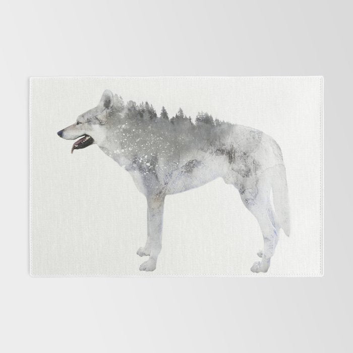 Winter Wolf Rug Gallery Image 2