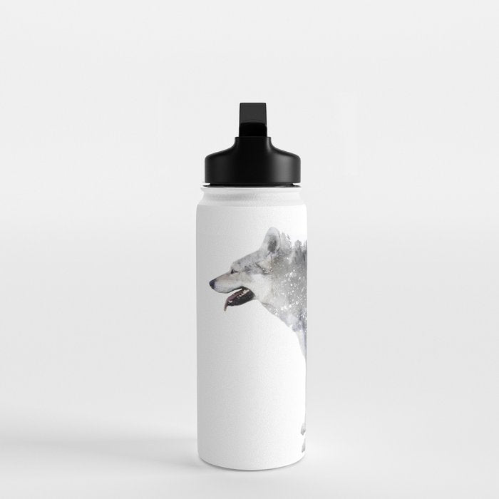 Winter Wolf Water Bottle Gallery Image 3