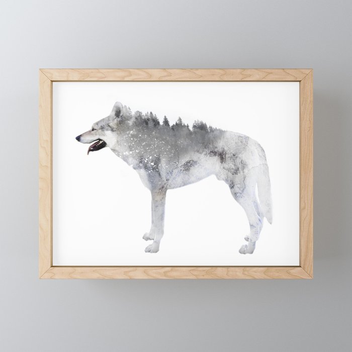 Winter Wolf Mini Art Print Gallery Image 1
