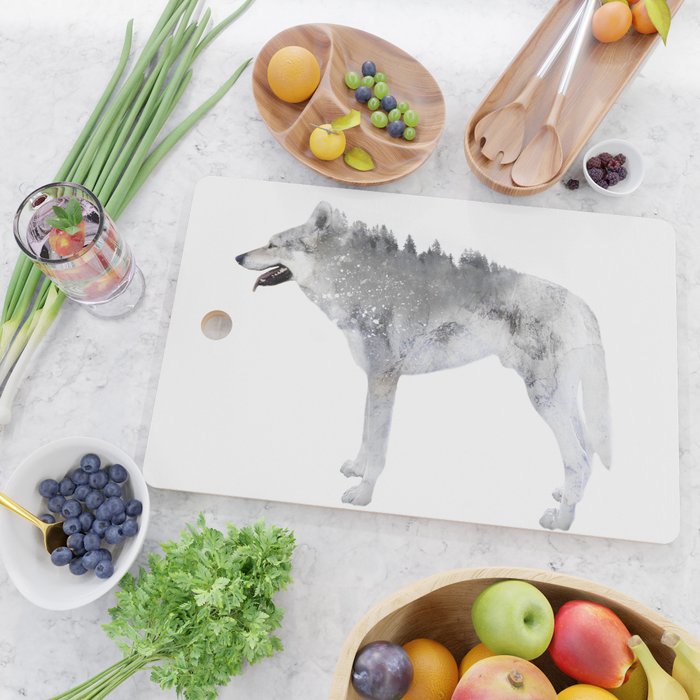 Winter Wolf Cutting Board Gallery Image 2