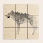 Winter Wolf Wood Wall Art Gallery Image 1