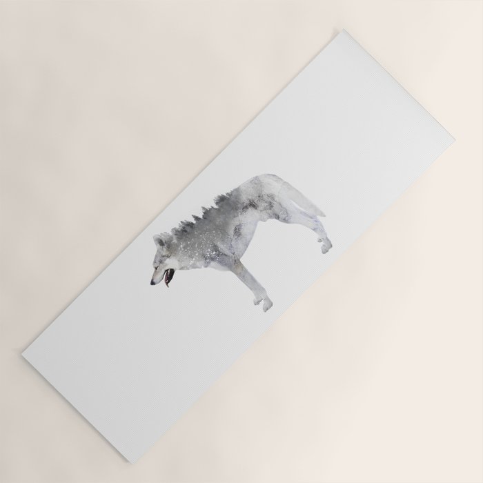 Winter Wolf Yoga Mat Gallery Image 1