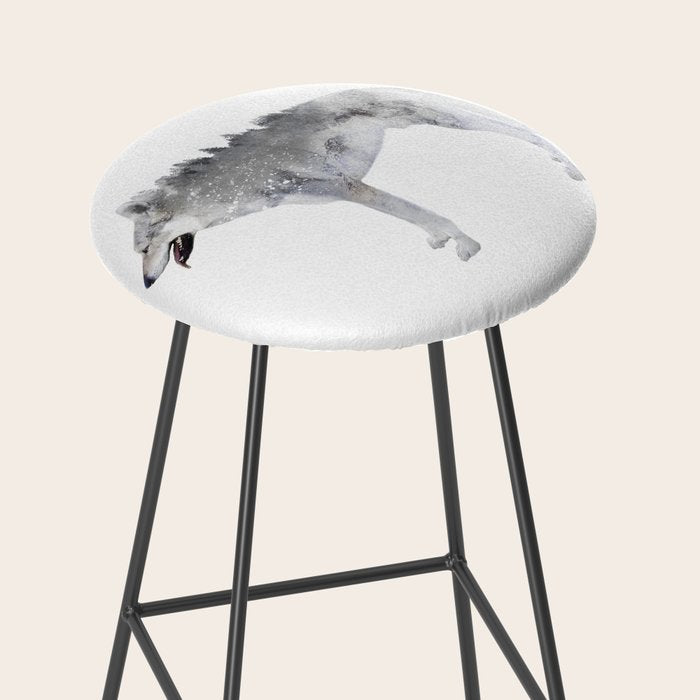 Winter Wolf Stool Gallery Image 2