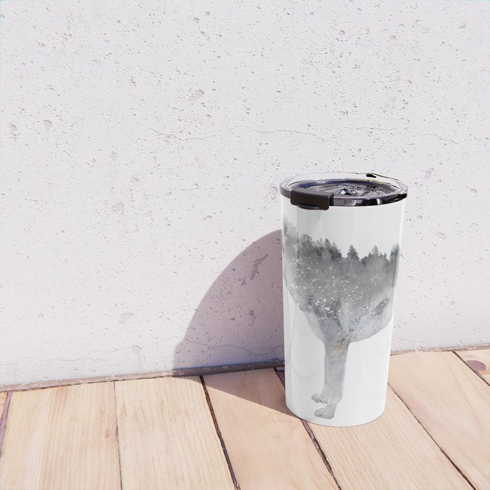 Winter Wolf Travel Mug Gallery Image 4