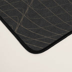 Regal moth in Sacred Geometry - Black and Gold Desk Mat Gallery Image 4