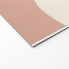 Mid Century Modern Dust Pink Sun and Rainbow Welcome Mat Gallery Image 2