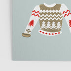Christmas Sweaters - Vintage Gold & Red Palette Poster Gallery Image 3