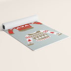 Christmas Sweaters - Vintage Gold & Red Palette Yoga Mat Gallery Image 2