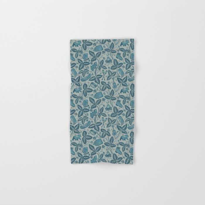 Summer Camping - blue Bath Towel Gallery Image 1