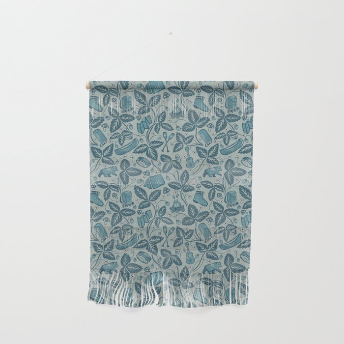 Summer Camping - blue Wall Hanging Gallery Image 1