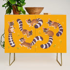 Ringtail - yellow Credenza Gallery Image 1