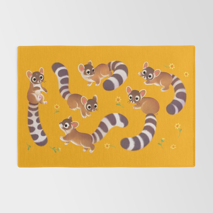 Ringtail - yellow Rug Gallery Image 2