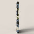 Floral Pattern / Slate Blue & Green iPhone Case Gallery Image 2