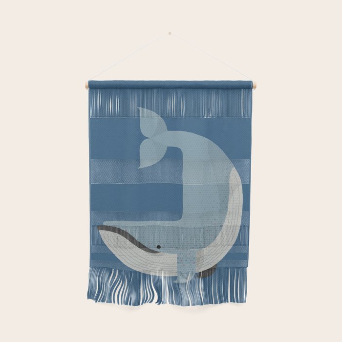 Whimsy Blue Whale Wall Hanging Gallery Image 1