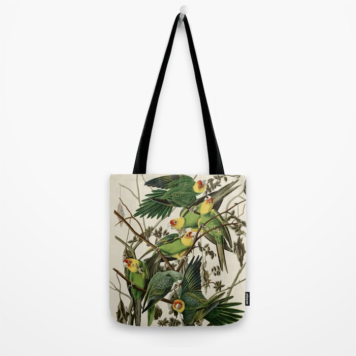 Carolina Parrot - John James Audubon's Birds of America Print Tote Bag Gallery Image 2