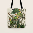 Carolina Parrot - John James Audubon's Birds of America Print Tote Bag Gallery Image 1